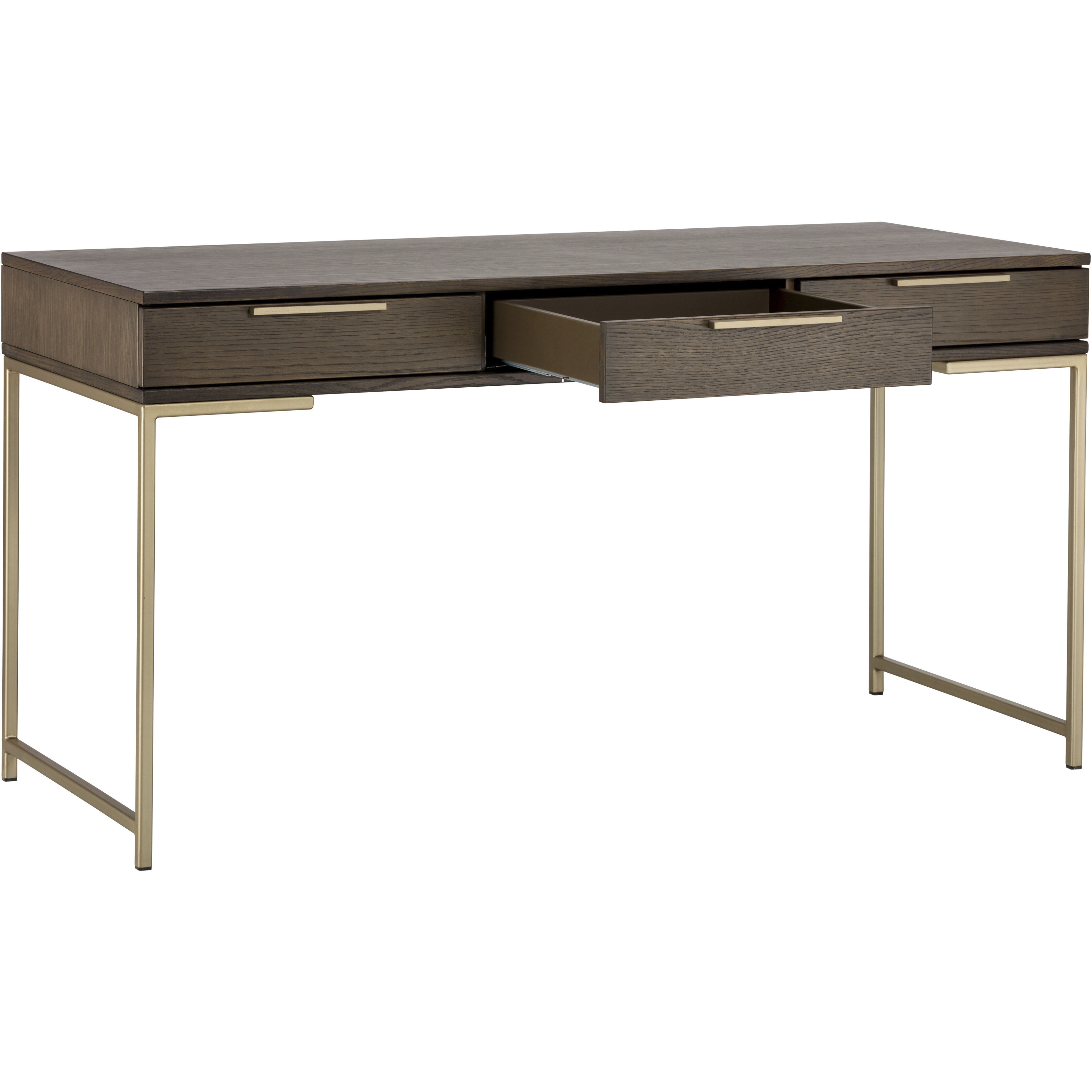 Rebel 59.25 X 23.75 inch Gold / Raw Umber Desk